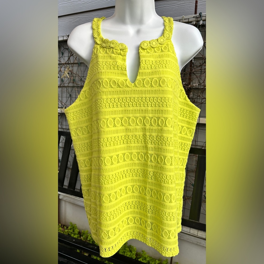 Pappagallo Spring Green Crocheted Halter Top